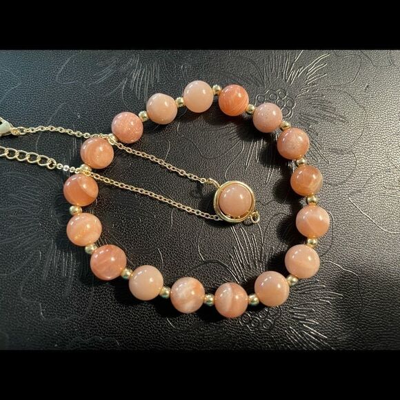NATURAL SUN STONE 2 PIECE BRACELET SET - Picture 1 of 5